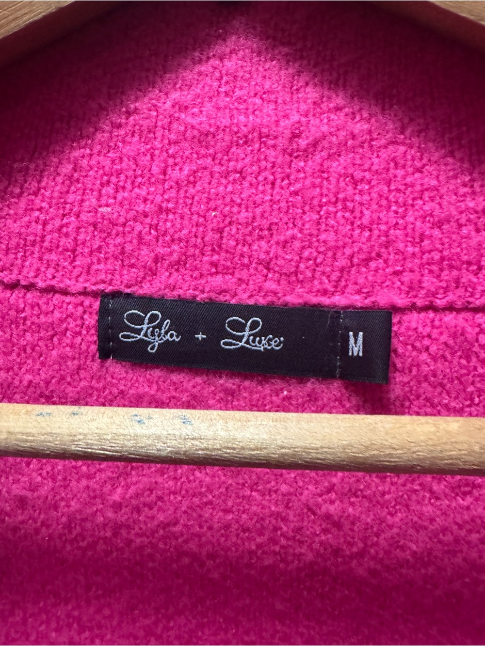 Super soft Women's Hot Pink Long Coat - Picture 4 of 4